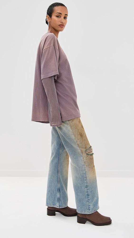 Acne Studios Edra Double Long Sleeve T-Shirt | Shopbop Product Image