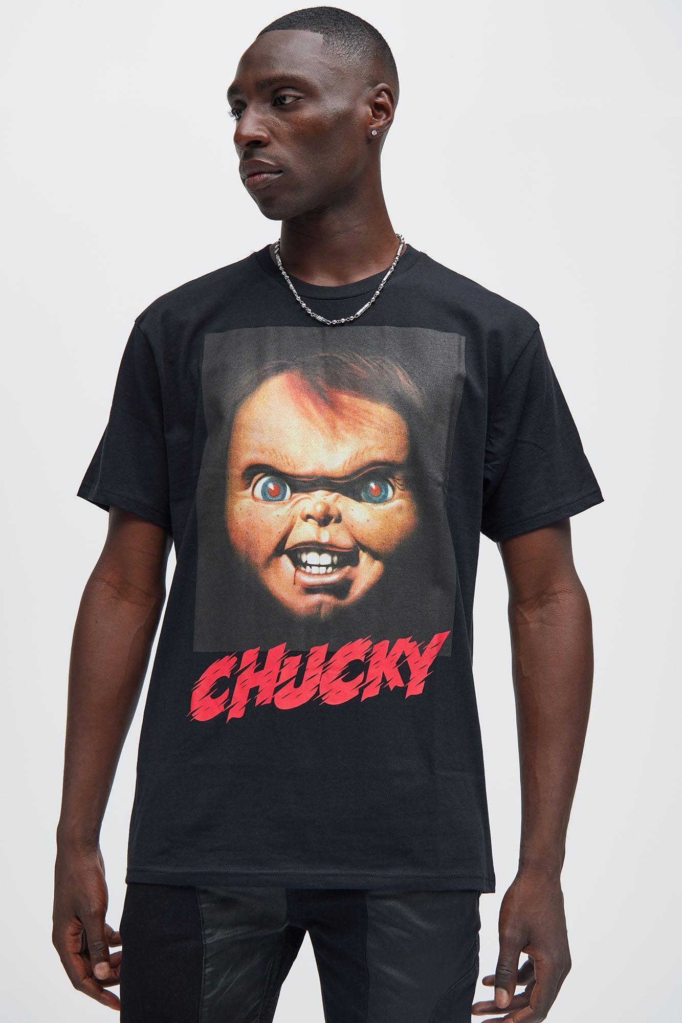 Chucky We're Friends 'Til The End Short Sleeve Tee - Black Product Image