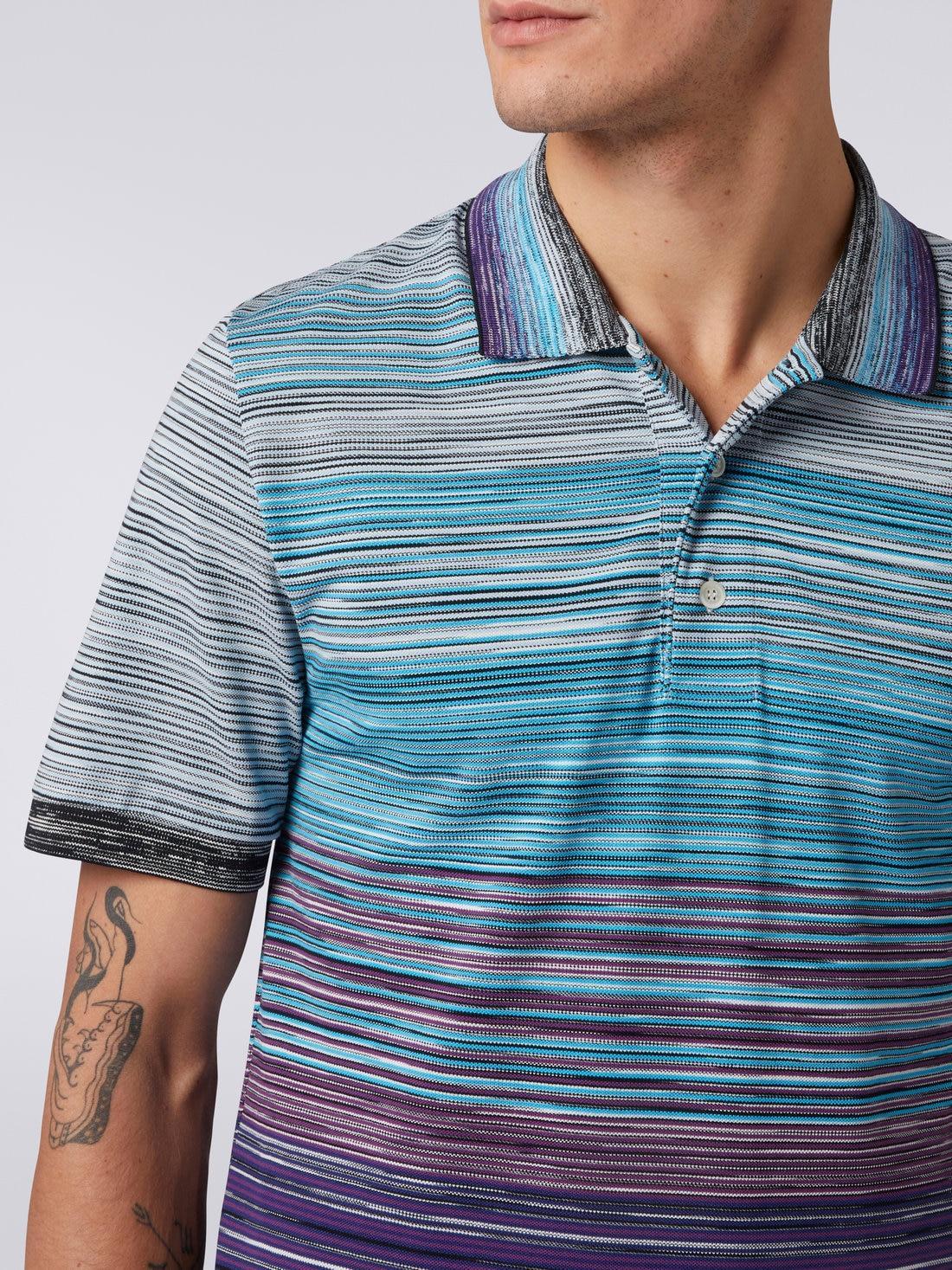 Slub cotton piqué polo shirt Multicoloured | Missoni Product Image