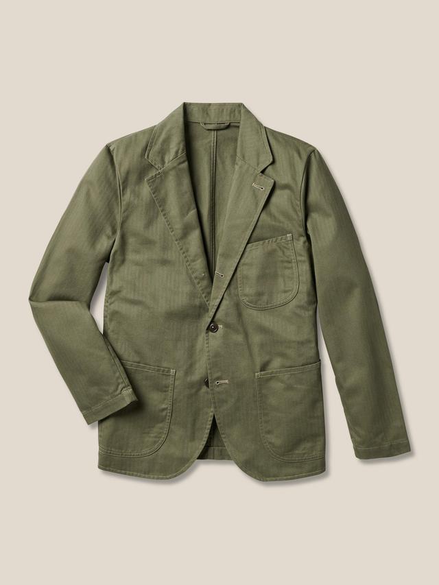 Fatigue Dusty Olive Herringbone Twill Carry-On Jacket Product Image