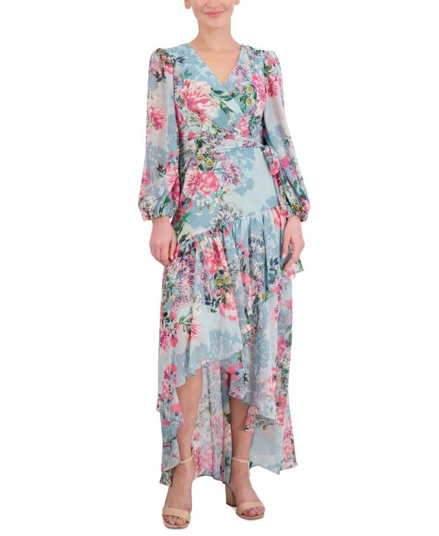 Eliza J Womens Printed High-Low Maxi Dress Product Image