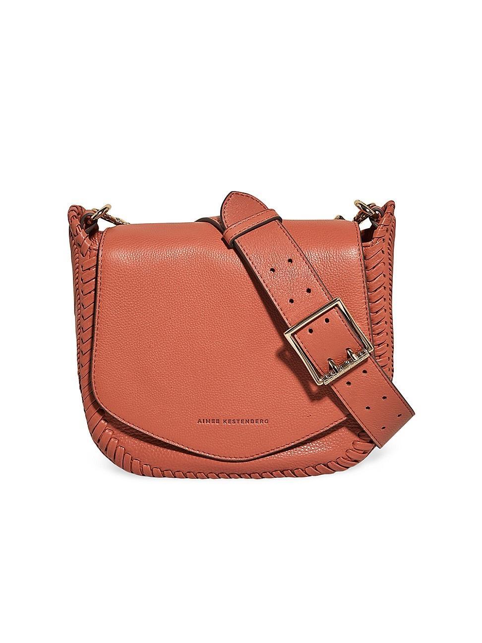 Womens All For Love Leather Saddle Crossbody Bag Product Image