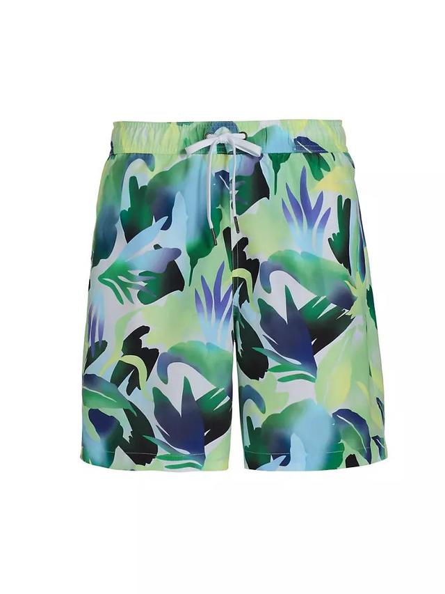 COLLECTION Jungle Foliage Swim Shorts Product Image