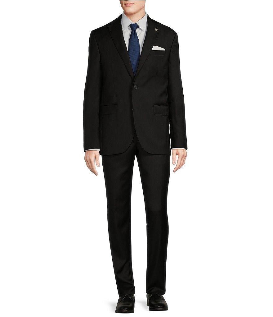 Cremieux Modern Fit Flat Front Solid 2-Piece Suit Product Image