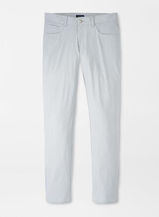 Peter Millar Mens Bingham Performance Five-Pocket Pant | Color: British Grey | Size: 34 Product Image