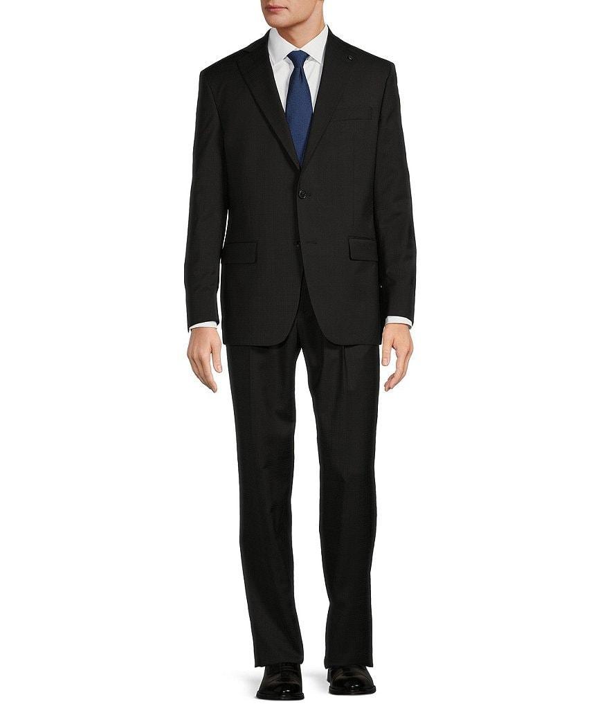 Hart Schaffner Marx Chicago Classic Fit Reverse Pleated Plaid 2-Piece Suit Product Image