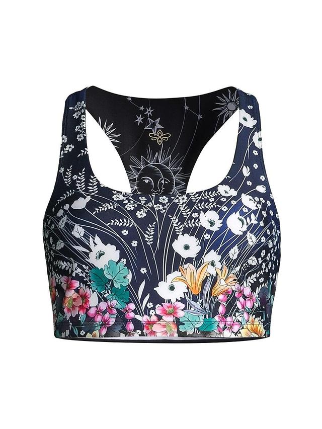 Womens Bijou Printed Reversible Sports Bra Product Image