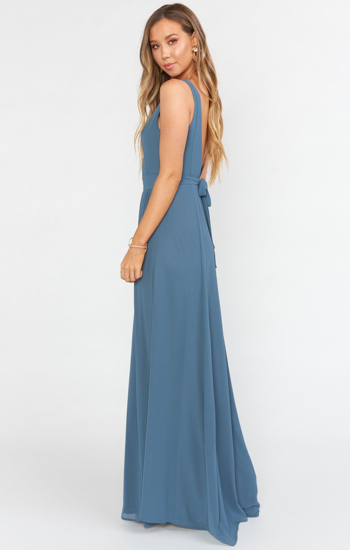 Jenn Maxi Dress ~ Emerald Chiffon Product Image