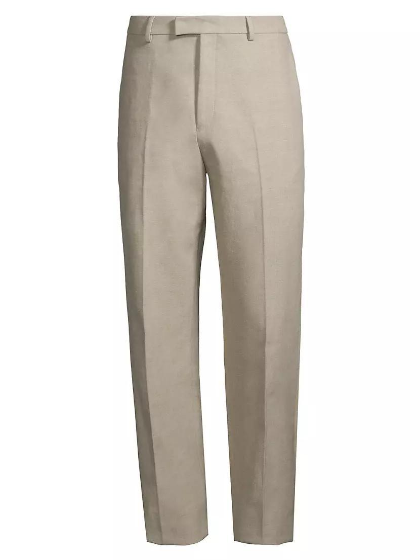 Linen Crease-Front Pants Product Image