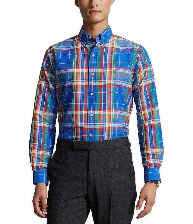 Polo Ralph Lauren Classic Fit Multi Plaid Oxford Long Sleeve Woven Shirt Product Image