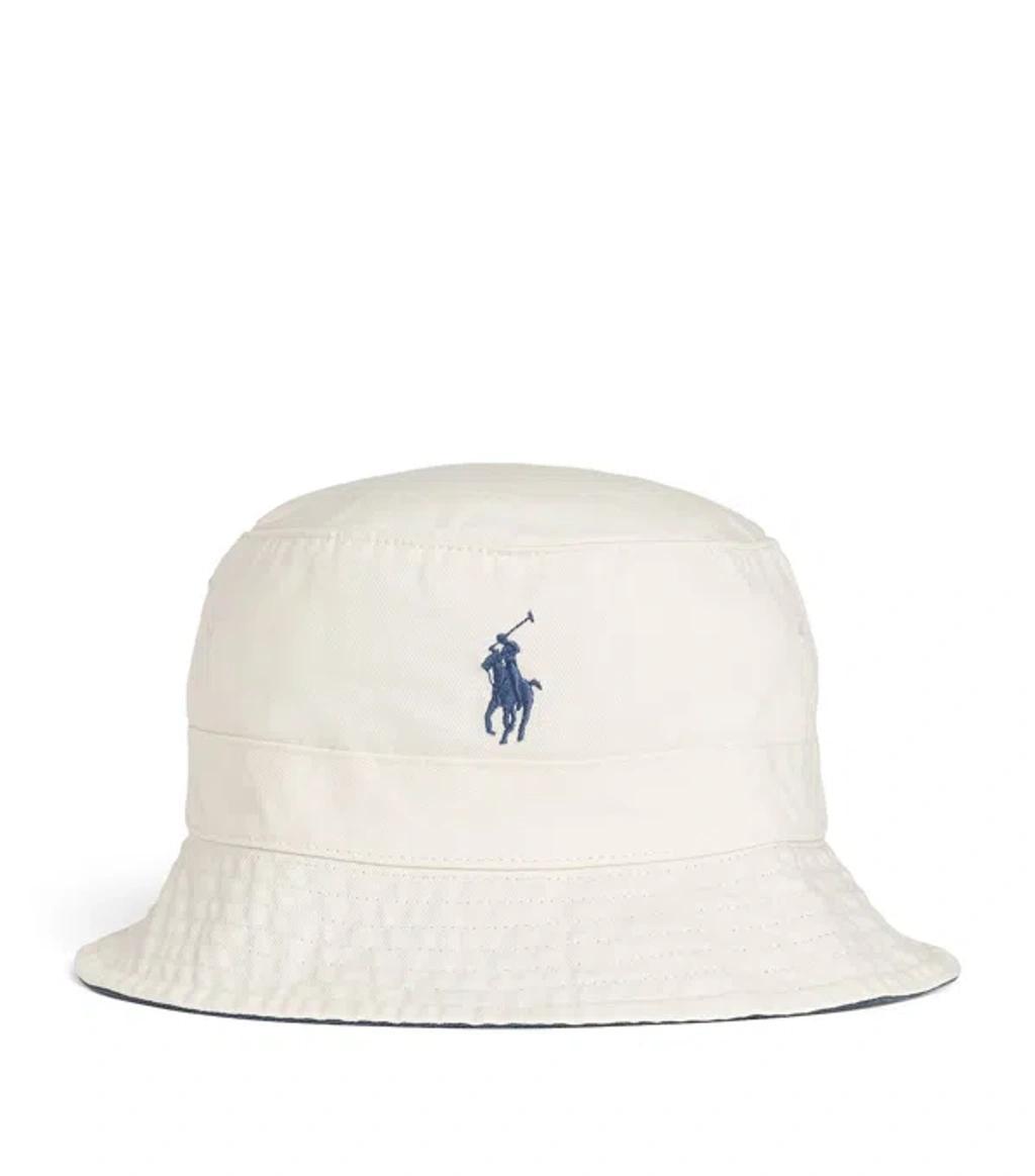 POLO RALPH LAUREN Polo Pony Bucket Hat In Ivory Product Image