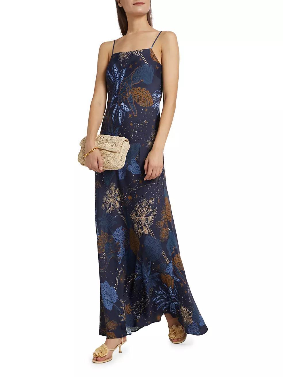 Night Jungle Slip Maxi Dress Product Image