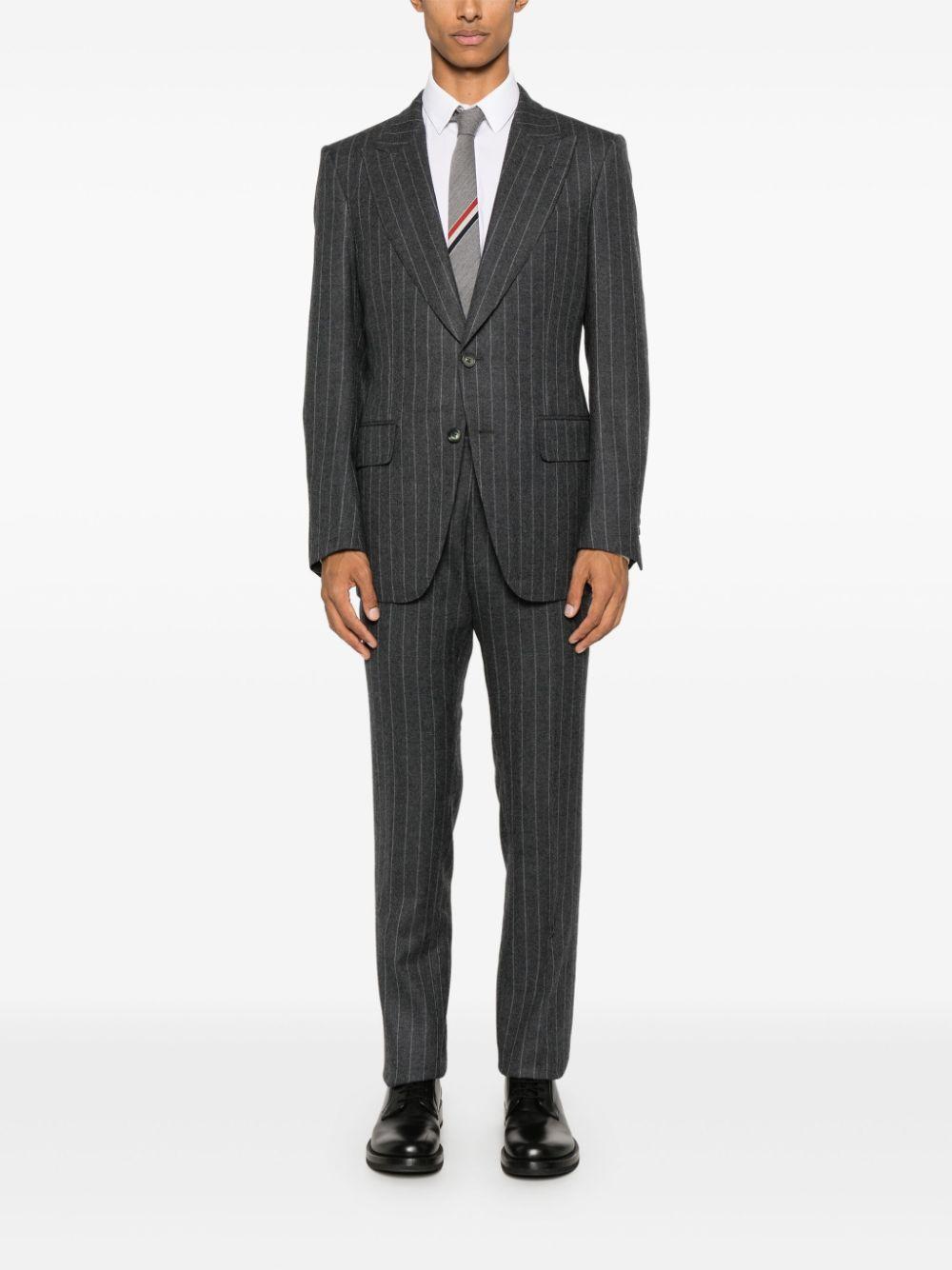 TOM FORD Pinstripe Suit In Grey Product Image