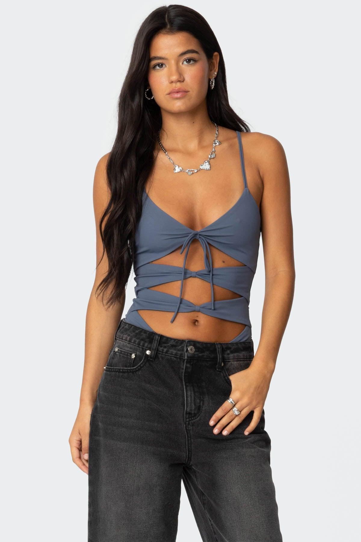 Serene Cut Out Bodysuit Product Image