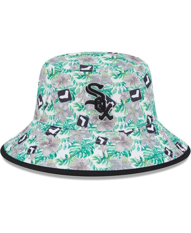 Mens New Era Chicago White Sox Tropic Floral Bucket Hat Product Image