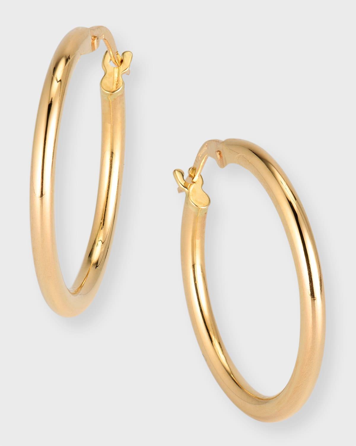 Roberto Coin 18K Yellow Gold Round Hoop Earrings Product Image