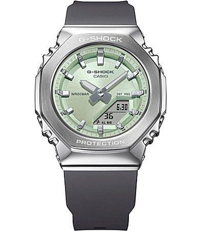 G-Shock Mens Analog Green Dial Black Resin Strap Watch Product Image