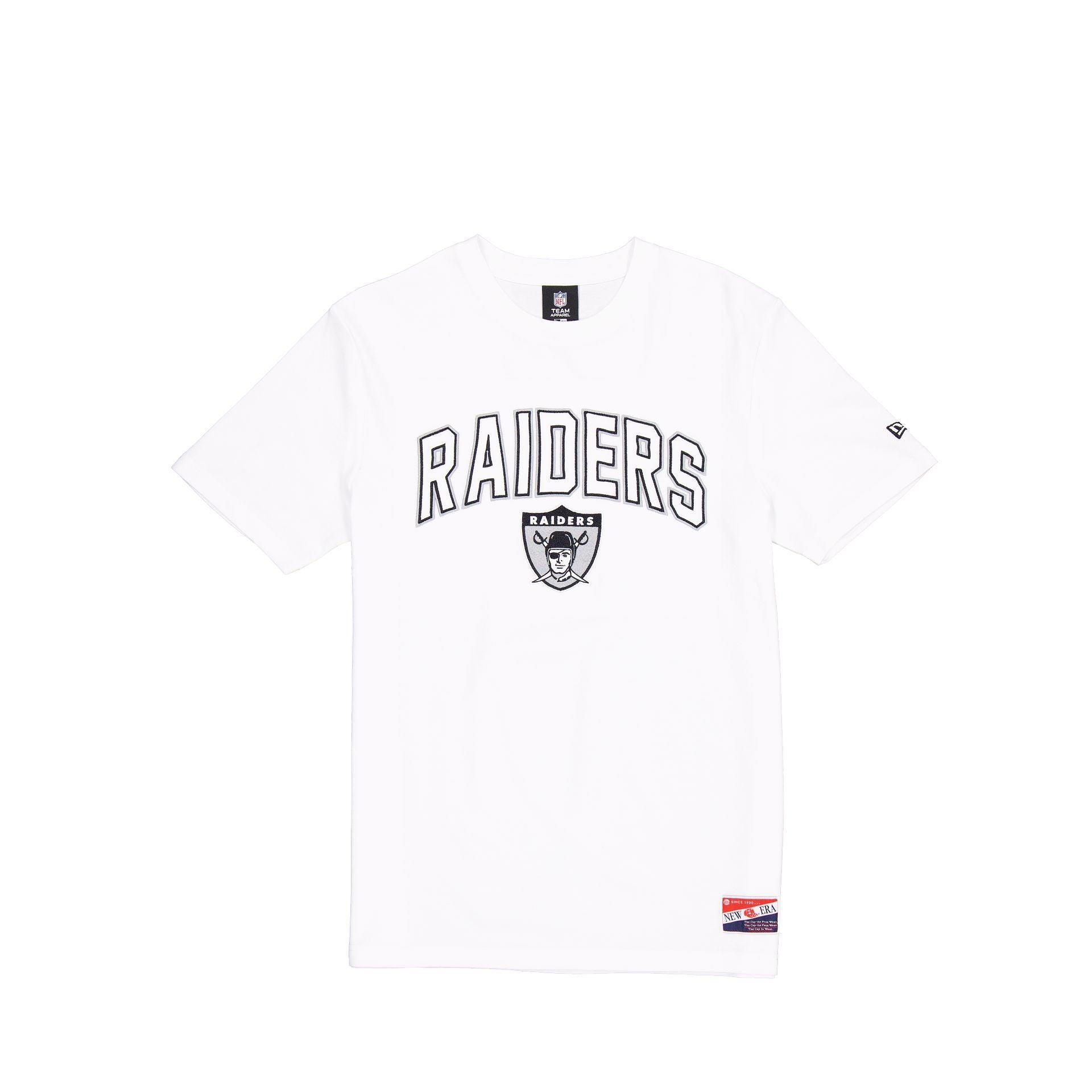 Las Vegas Raiders Throwback White T-Shirt Male Product Image