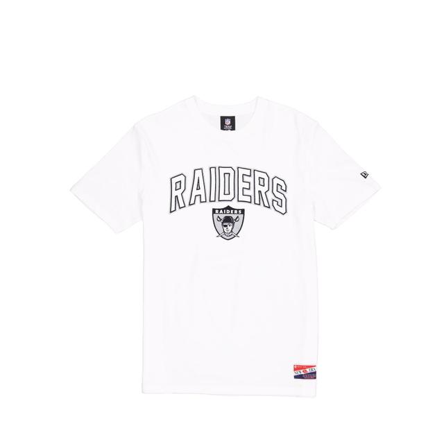 Las Vegas Raiders Throwback White T-Shirt Male Product Image