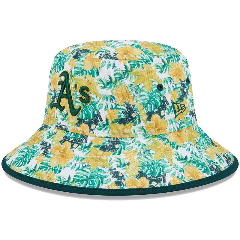 Mens New Era Oakland Athletics Tropic Floral Bucket Hat Product Image