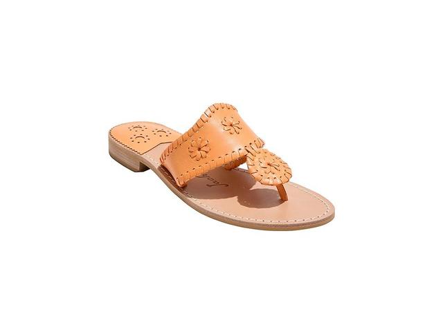 Jack Rogers Jacks Flat Sandals - Leather (Apricot) Women's Sandals Product Image