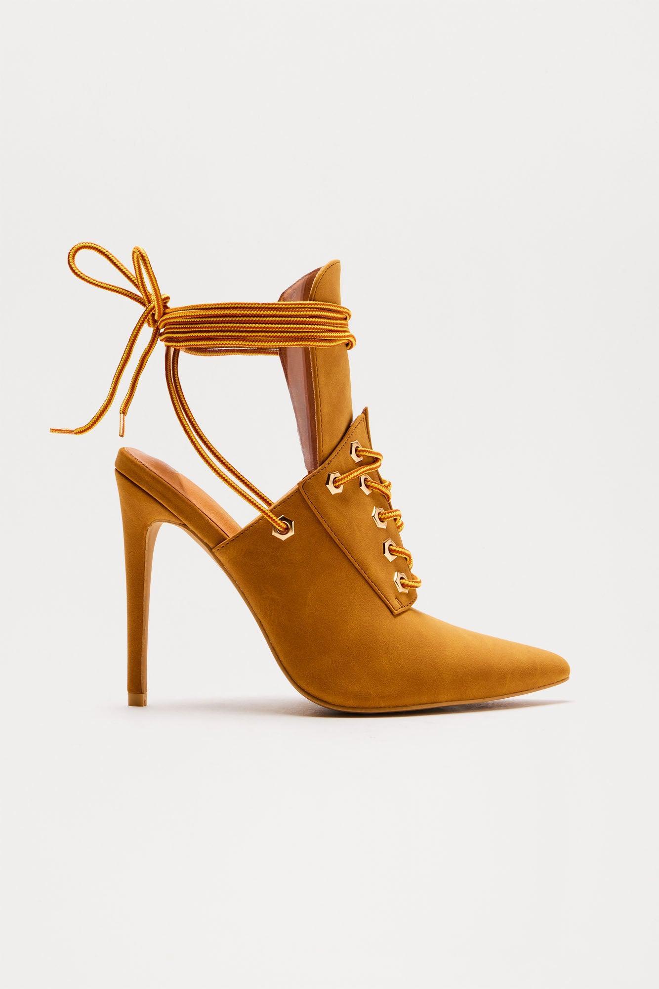 Tate Lace Up Booties - Tan product image