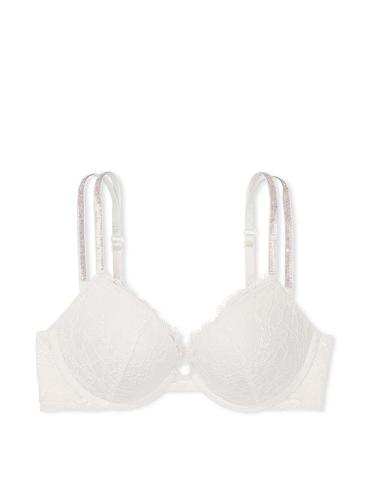 Double Shine Strap Lace Push-Up Bra Product Image