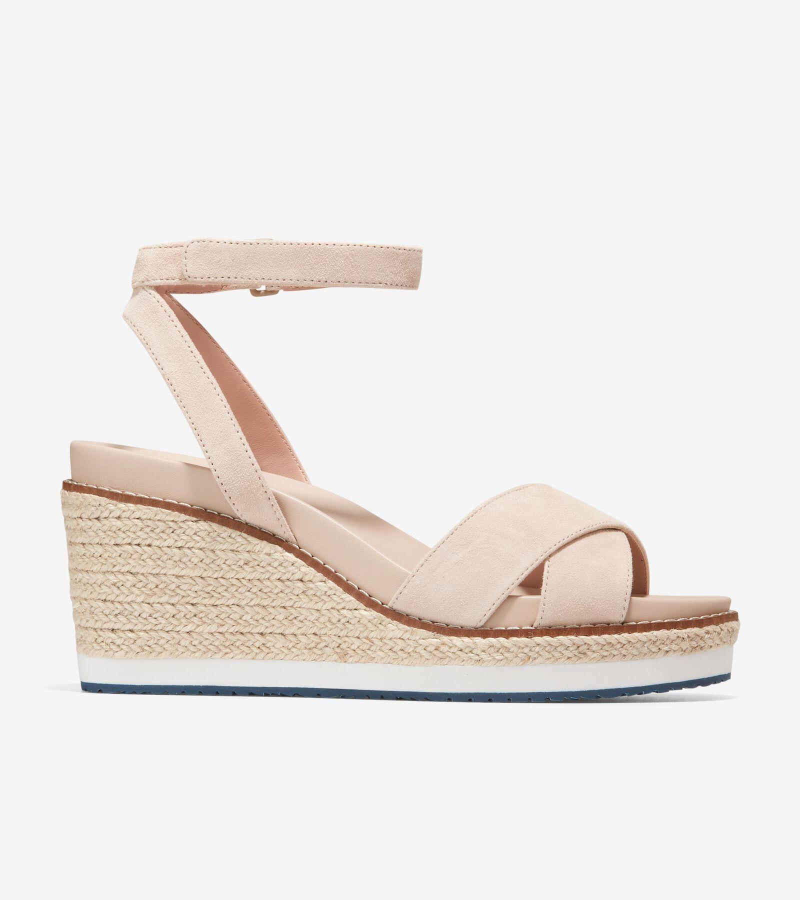 Cole Haan Cloudfeel Espadrille Wedge Sandal 75mm - Size: 10.5 Product Image