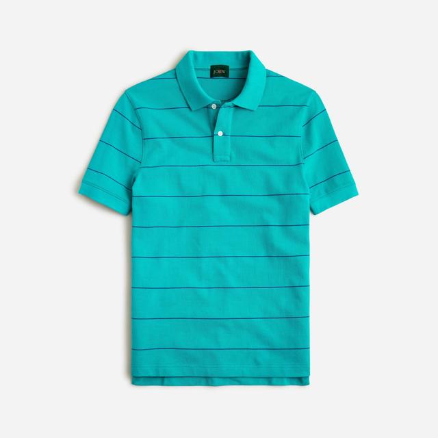 Piqué polo shirt in stripe Product Image