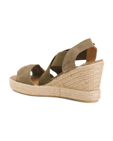 Suede Silvia Multi-band Espadrille Wedge Sandals for Women | Man-Made Sole/Suede Product Image