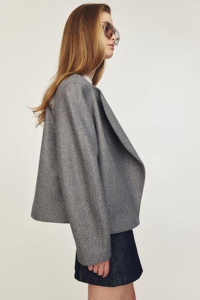 Felted Jacket with Shawl Collar Product Image