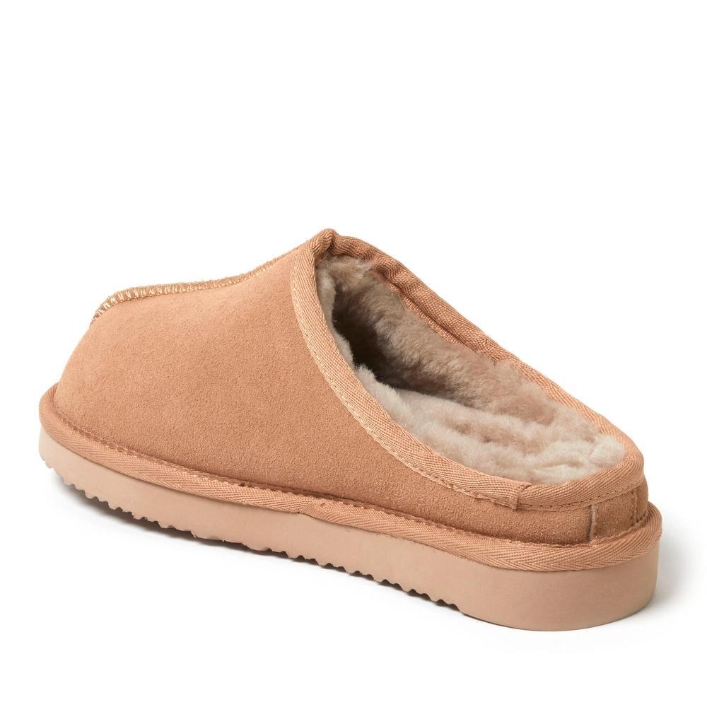 Fireside By Dearfoams Women's Greta Genuine Shearling Clog Slipper House Shoe - Driftwood Size 10 Product Image