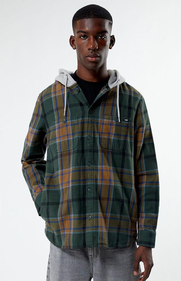 Vans Men's Lopes Hooded Flannel Shirt Product Image