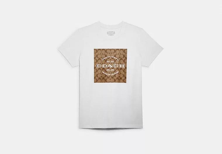 Coach Outlet Signature T-Shirt In Organic Cotton Product Image