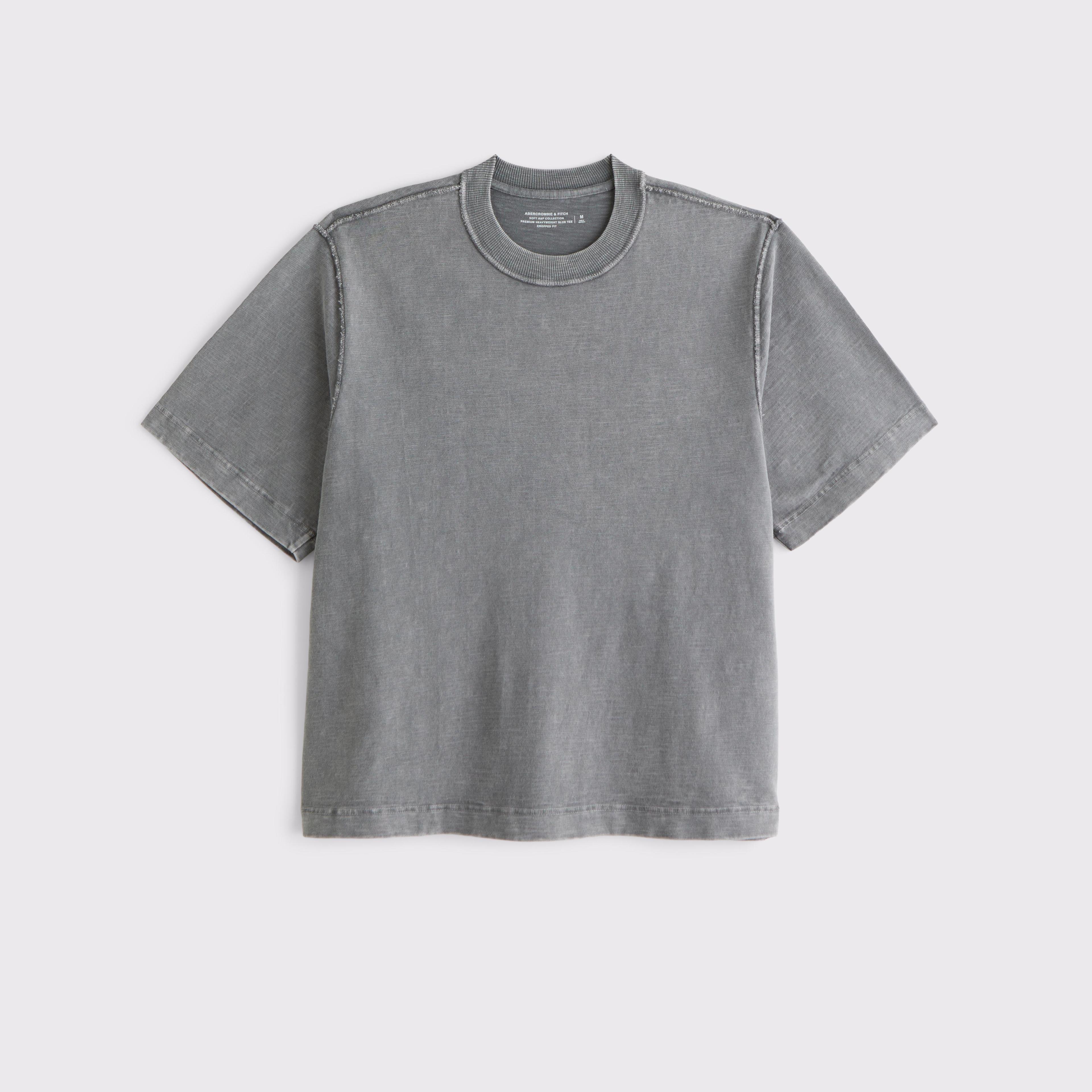 Premium Heavyweight Slub Cropped Tee Product Image