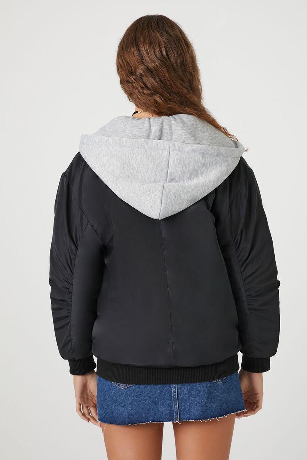 Letterman Zip-Up Bomber Jacket | Forever 21 Product Image