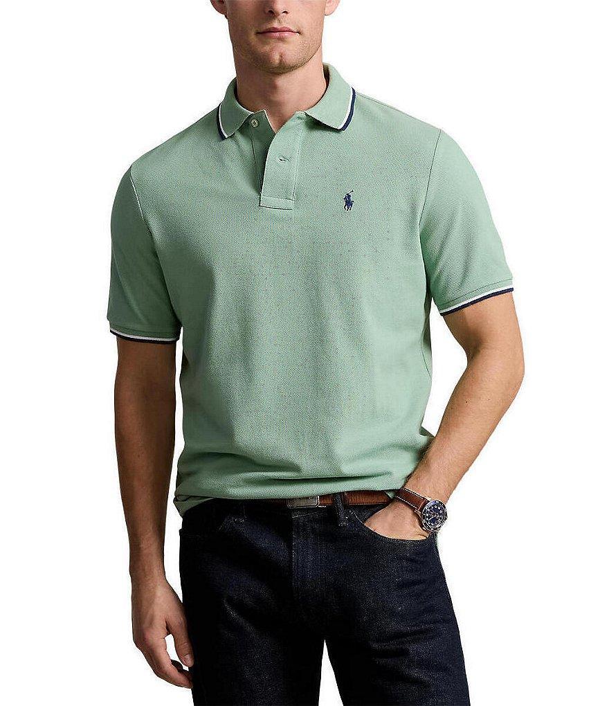 Polo Ralph Lauren Classic Fit Tipped Mesh Short Sleeve Polo Shirt Product Image