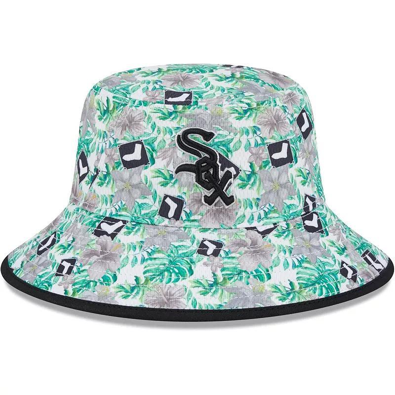 Mens New Era Chicago White Sox Tropic Floral Bucket Hat Product Image