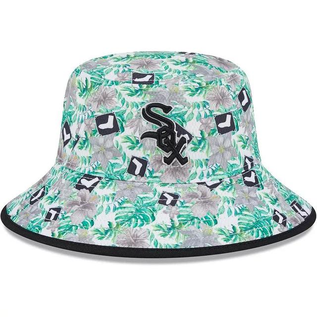 Mens New Era Chicago White Sox Tropic Floral Bucket Hat Product Image