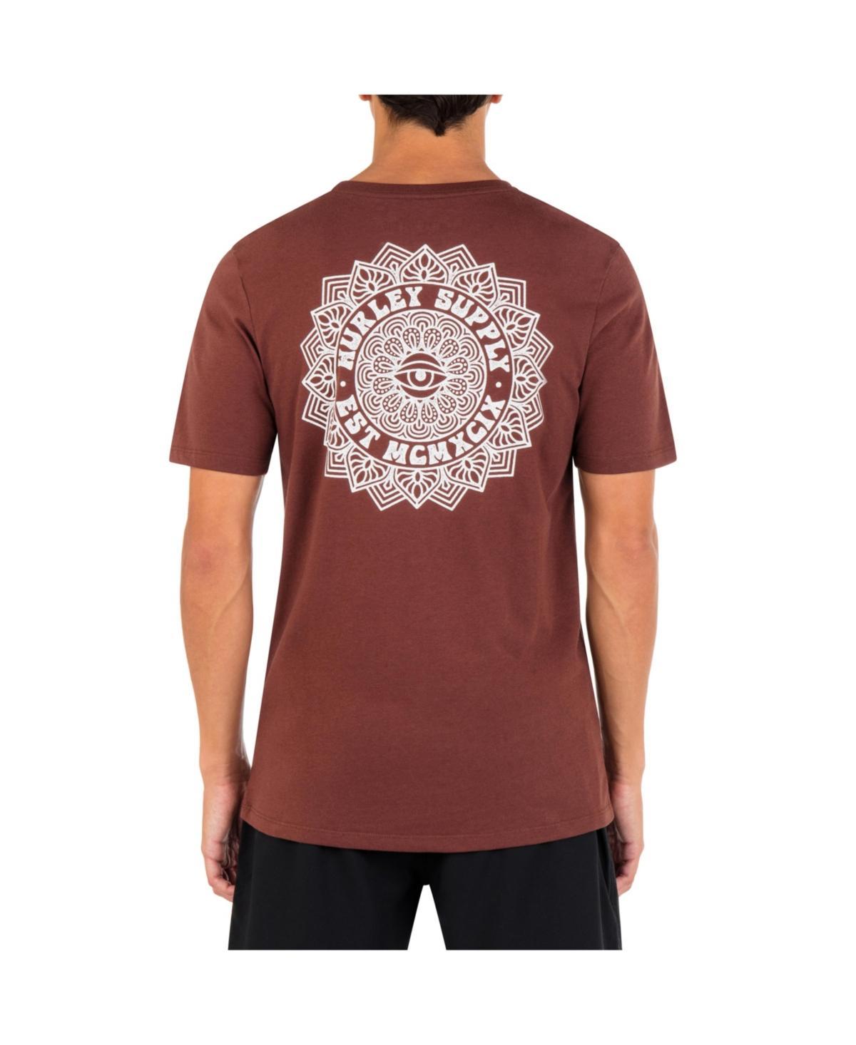 Hurley Explorer Mandala Short Sleeve Tee (Eclipse) Men's Clothing Product Image