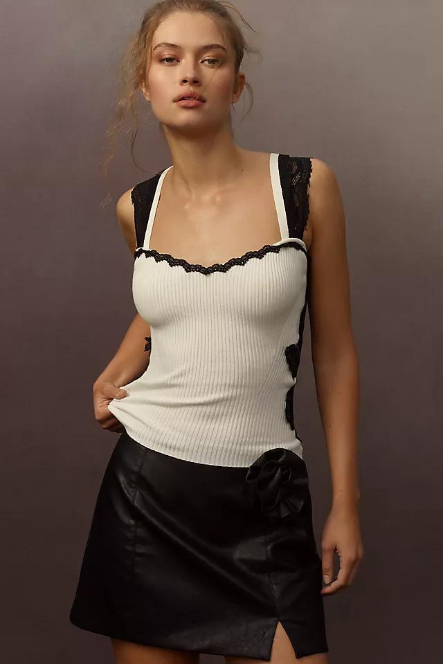 Maeve Lace Sweater Tank Product Image