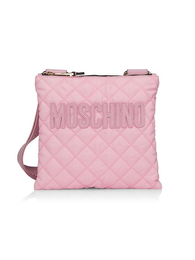 Womens Quilted Logo Shoulder Bag Product Image