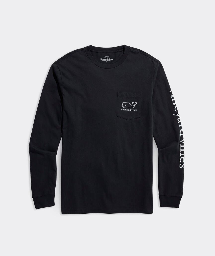 Vintage Whale Long-Sleeve Pocket Tee Product Image