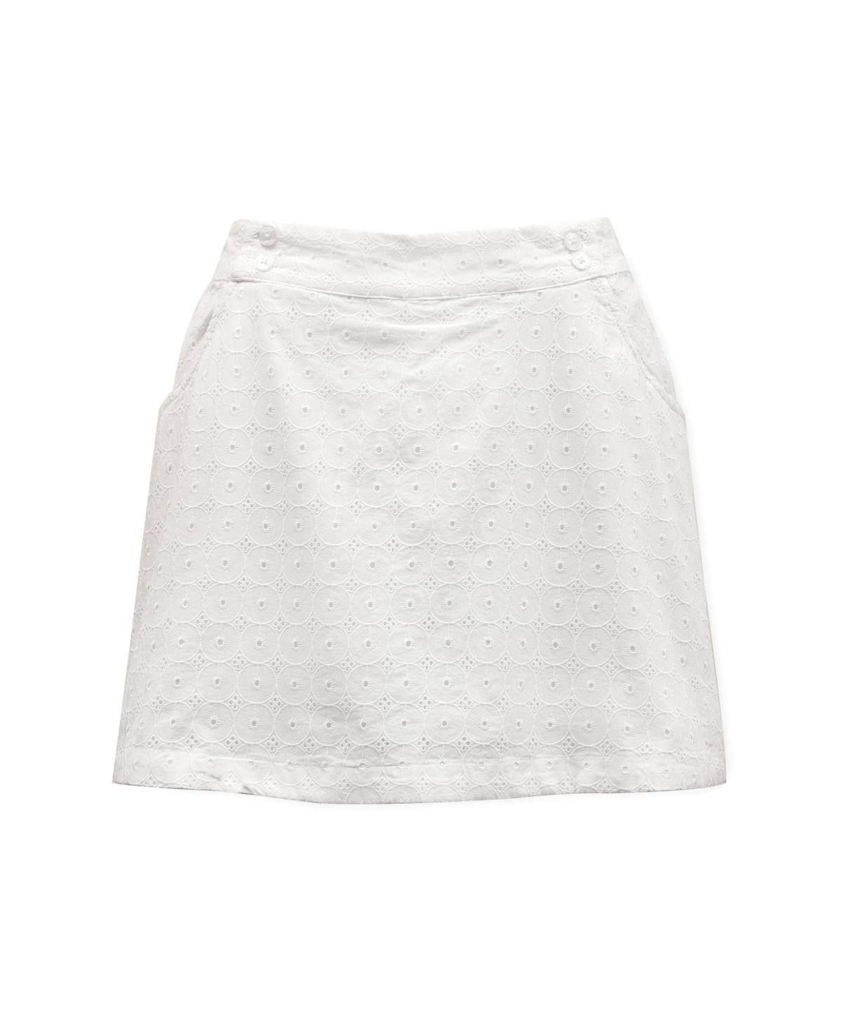 Hope & Henry Womens Organic Cotton Eyelet Skort Product Image