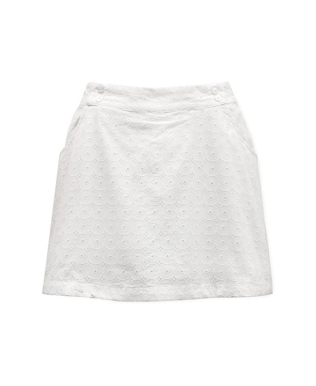 Hope & Henry Womens Organic Cotton Eyelet Skort Product Image