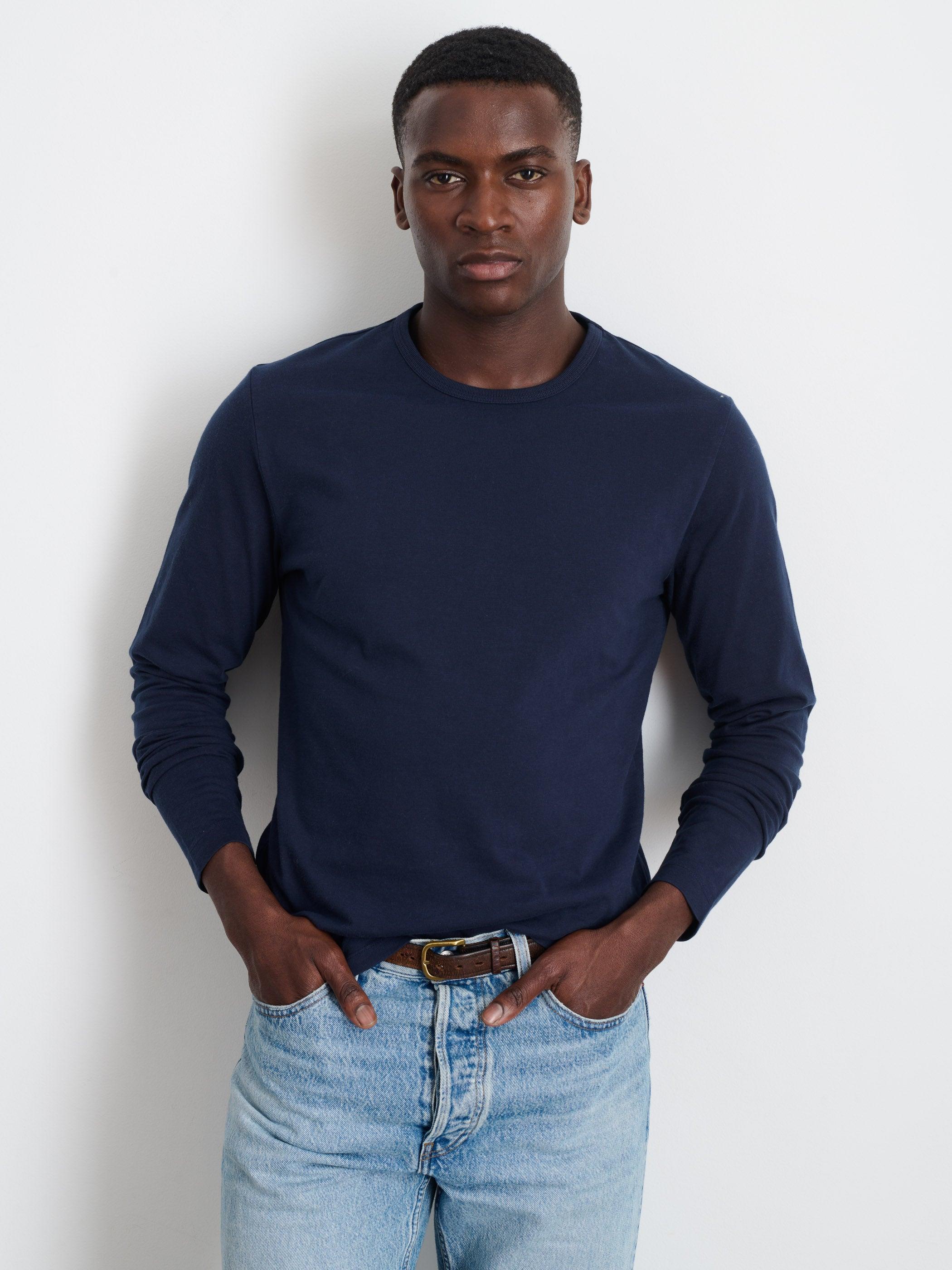 Standard Long-Sleeve T-Shirt In Slub Cotton Male Product Image