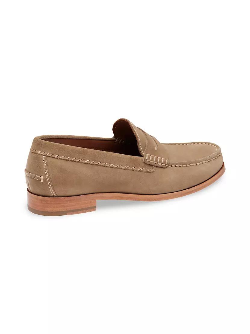 Baldwin Suede Penny Loafers Product Image