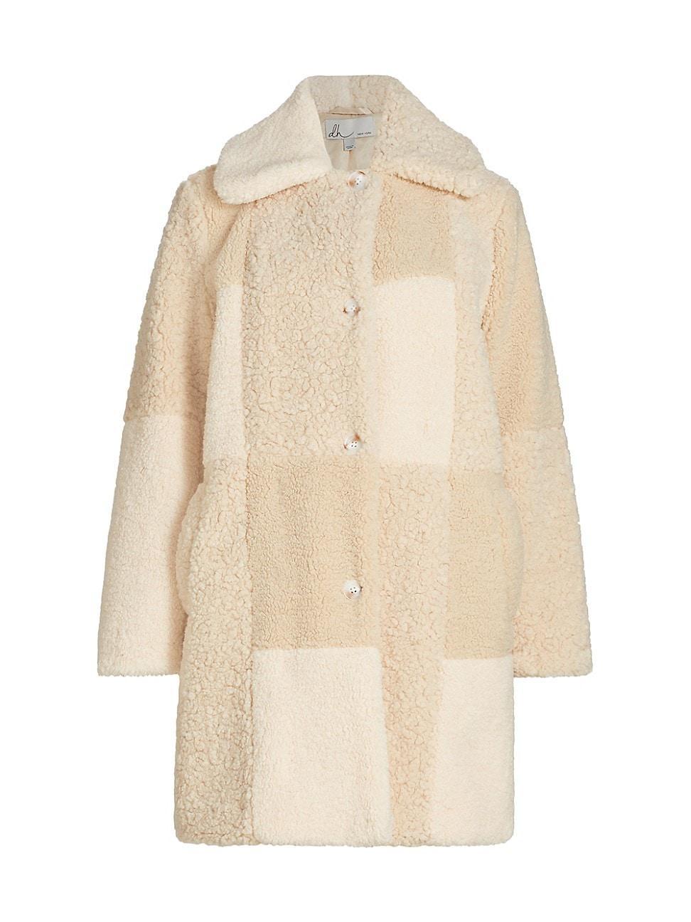 Womens Remington Patchwork Sherpa Coat Product Image