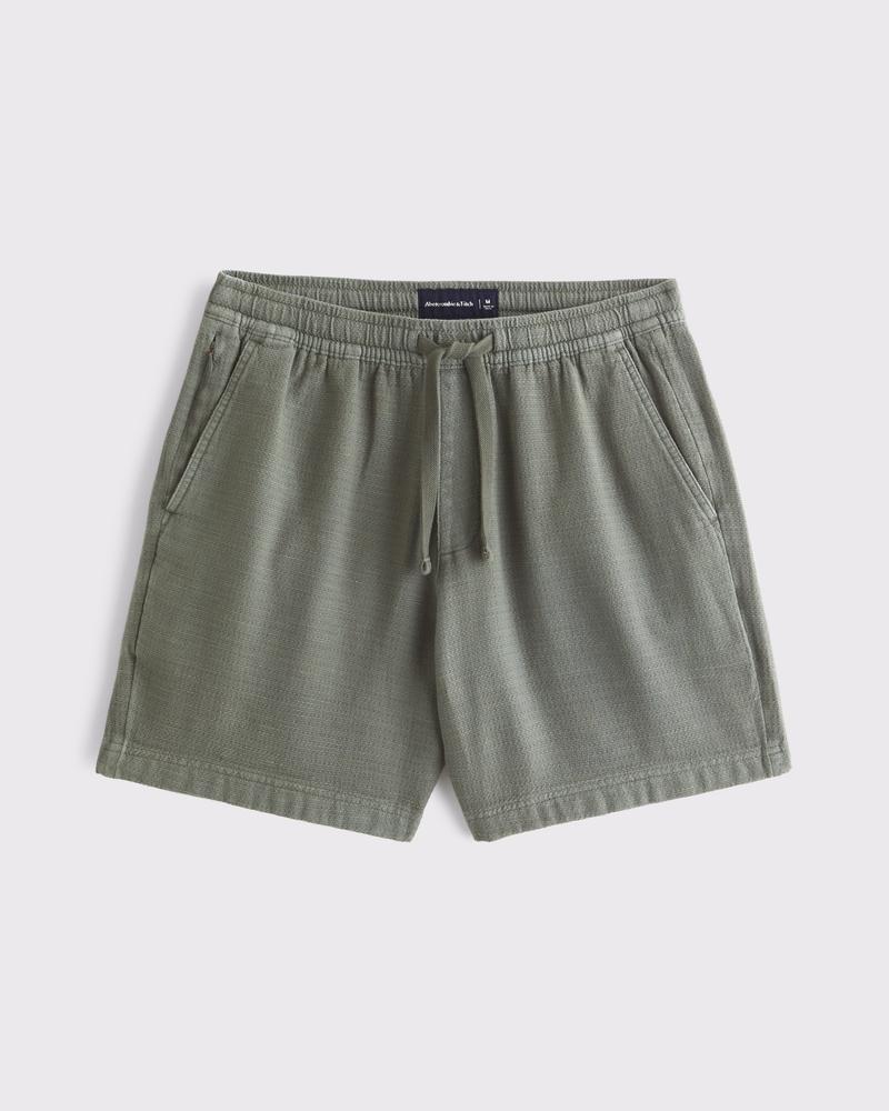 Slub Pull-On Short Product Image