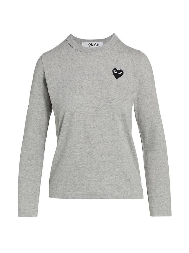 Womens Heart Long-Sleeve T-Shirt Product Image